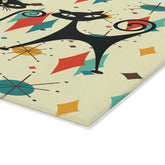 Kate McEnroe New York Atomic Cat Mid Century Glass Cutting Board, Retro Franciscan Starburst MCM Kitchen DecorCutting Boards32165804147902523701