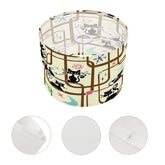 Kate McEnroe New York Atomic Cat Mid Century Modern 1950s Kitsch Retro Drum Lamp ShadeLamp Shades6l0hjr0FIw