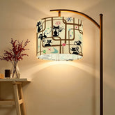 Kate McEnroe New York Atomic Cat Mid Century Modern 1950s Kitsch Retro Drum Lamp ShadeLamp Shades6l0hjr0FIw