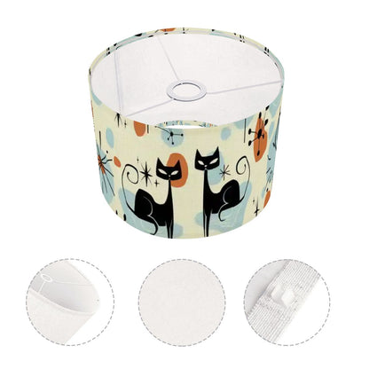 Kate McEnroe New York Atomic Cat Mid Century Modern Arc Floor Lamp, Retro Geometric Starburst Accent LightingArc Floor LampsLampshade4