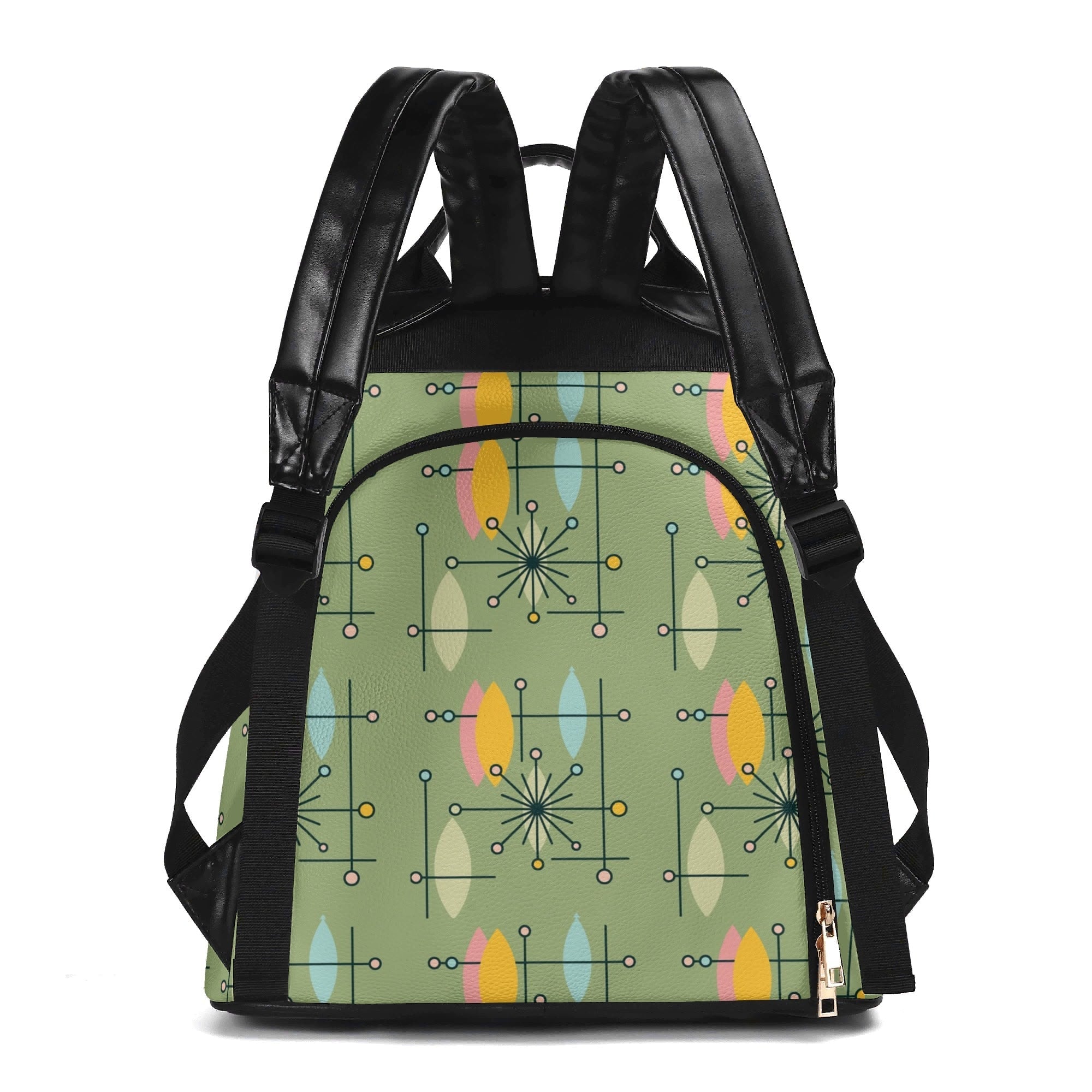 Kate McEnroe New York Atomic Cat Mid Century Modern Backpack, Retro Geometric DaypackBackpacksWLXRKR1W-1