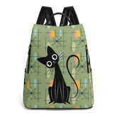 Kate McEnroe New York Atomic Cat Mid Century Modern Backpack, Retro Geometric DaypackBackpacksWLXRKR1W-1