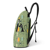 Kate McEnroe New York Atomic Cat Mid Century Modern Backpack, Retro Geometric DaypackBackpacksWLXRKR1W-1