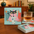 Kate McEnroe New York Atomic Cat Mid Century Modern Coaster Set, Retro Coffee Bar DecorCoasters7021
