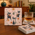 Kate McEnroe New York Atomic Cat Mid Century Modern Coasters, Retro Starburst Drink MatsCoasters7021