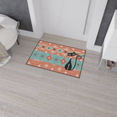 Kate McEnroe New York Atomic Cat Mid Century Modern Floor Mat, Retro Starburst RugDoor Mats18152788359321381718