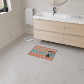 Kate McEnroe New York Atomic Cat Mid Century Modern Floor Mat, Retro Starburst RugDoor Mats18152788359321381718