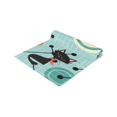 Kate McEnroe New York Atomic Cat Mid Century Modern Geometric Table Runner, 1950s Retro Kitschy Table Linens, Atomic Age DecorTable Runners14827868269101073424