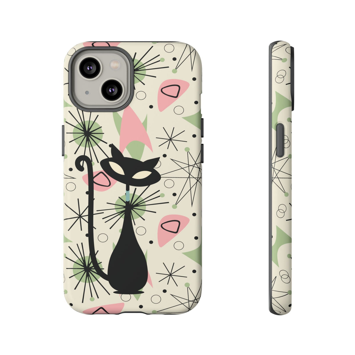 Kate McEnroe New York Atomic Cat Mid Century Modern iPhone CasePhone Cases32209285808018067703