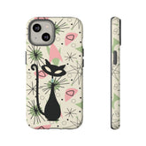 Kate McEnroe New York Atomic Cat Mid Century Modern iPhone CasePhone Cases32209285808018067703