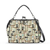 Kate McEnroe New York Atomic Cat Mid Century Modern Kisslock Purse, Retro Crossbody HandbagCrossbody BagsD3361304