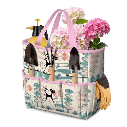 Kate McEnroe New York Atomic Cat Mid Century Modern Kitschy Retro Garden Tool BagGarden Tool BagjHrTy6KP6P