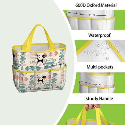 Kate McEnroe New York Atomic Cat Mid Century Modern Kitschy Retro Garden Tool BagGarden Tool BagN4ju7bHqMm