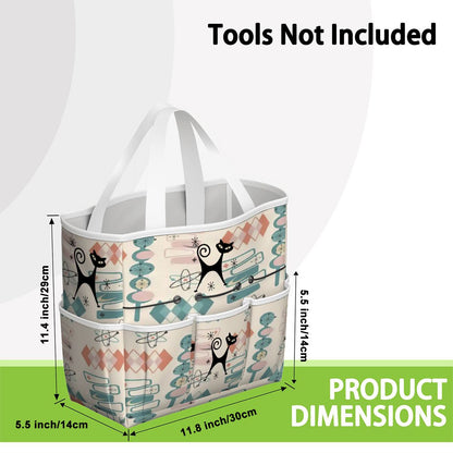 Kate McEnroe New York Atomic Cat Mid Century Modern Kitschy Retro Garden Tool BagGarden Tool BagN4ju7bHqMm
