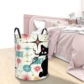 Kate McEnroe New York Atomic Cat Mid Century Modern Kitschy Retro Laundry BasketLaundry BasketsqLgmaEw0wK