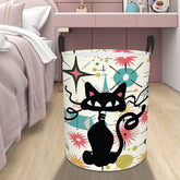 Kate McEnroe New York Atomic Cat Mid Century Modern Kitschy Retro Laundry BasketLaundry BasketsqLgmaEw0wK