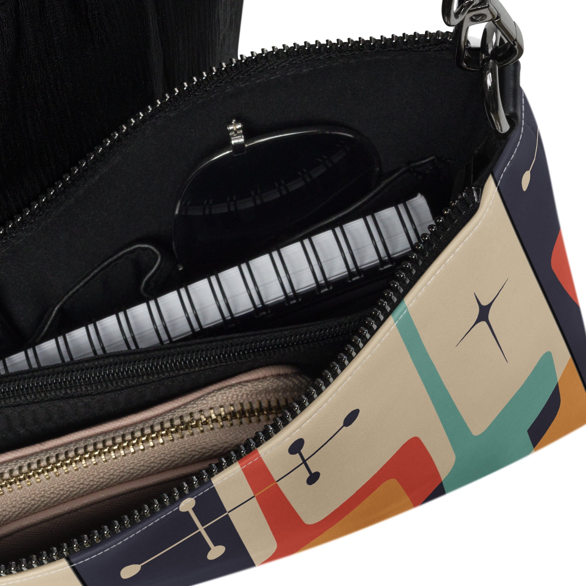 Kate McEnroe New York Atomic Cat Mid Century Modern Kitschy Retro MCM Crossbody BagCrossbody Bags1343976_16704
