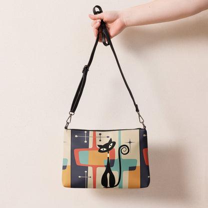 Kate McEnroe New York Atomic Cat Mid Century Modern Kitschy Retro MCM Crossbody BagCrossbody Bags1343976_16704