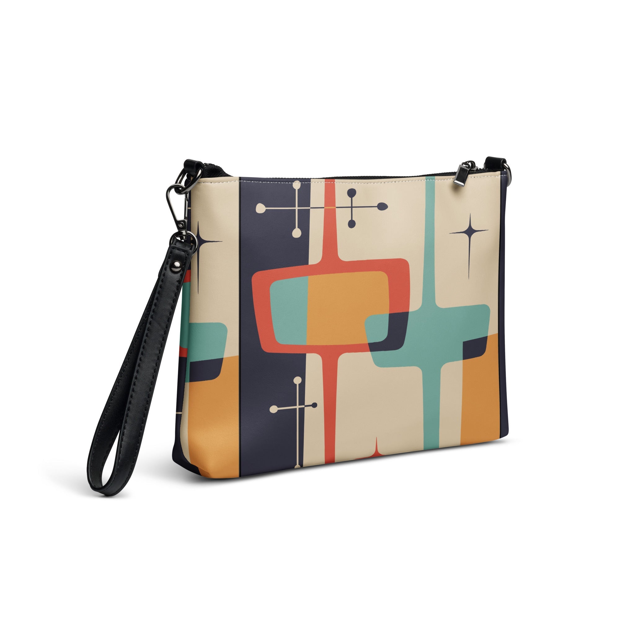 Kate McEnroe New York Atomic Cat Mid Century Modern Kitschy Retro MCM Crossbody BagCrossbody Bags1343976_16704