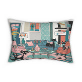 Kate McEnroe New York Atomic Cat Mid Century Modern Lumbar Pillow Retro 50s Lounge MCM Home AccentLumbar Pillows12169266006663350951