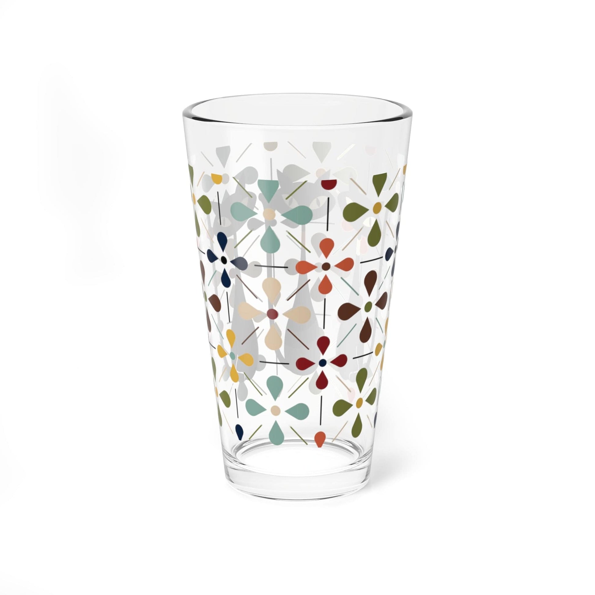 Kate McEnroe New York Atomic Cat Mid Century Modern Mixing | Shaker | Serving Glass, Sexton Cat Cocktail Glass, Whimsical Barware, Retro Drinkware Mixing Glasses 16oz 32977751329396997246