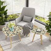 Kate McEnroe New York Atomic Cat Mid Century Modern Nesting Tables Retro Space Coffee TableNesting TablesKhSBueoiuW