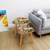 Kate McEnroe New York Atomic Cat Mid Century Modern Nesting Tables, Retro Vintage Kitsch Fall FurnitureNesting Tables7niVh98HCk