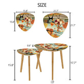 Kate McEnroe New York Atomic Cat Mid Century Modern Nesting Tables, Retro Vintage Kitsch Fall FurnitureNesting Tables7niVh98HCk