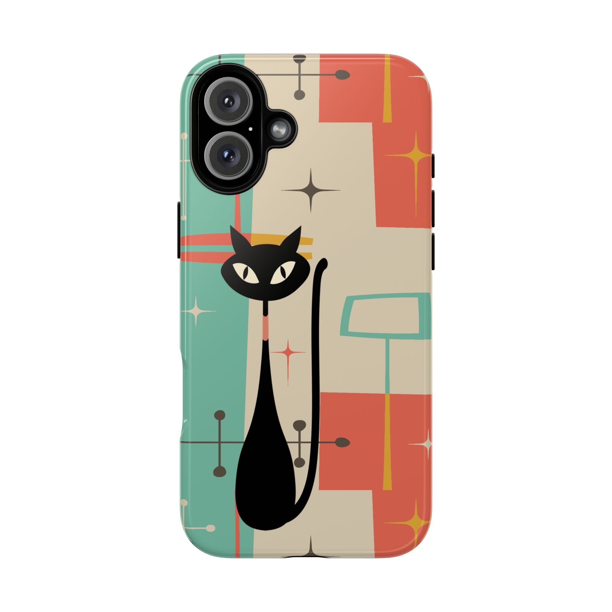 Kate McEnroe New York Atomic Cat Mid Century Modern Pastel iPhone CasePhone Cases11592826860580568914