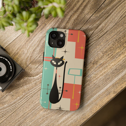 Kate McEnroe New York Atomic Cat Mid Century Modern Pastel iPhone CasePhone Cases18601567378898677686