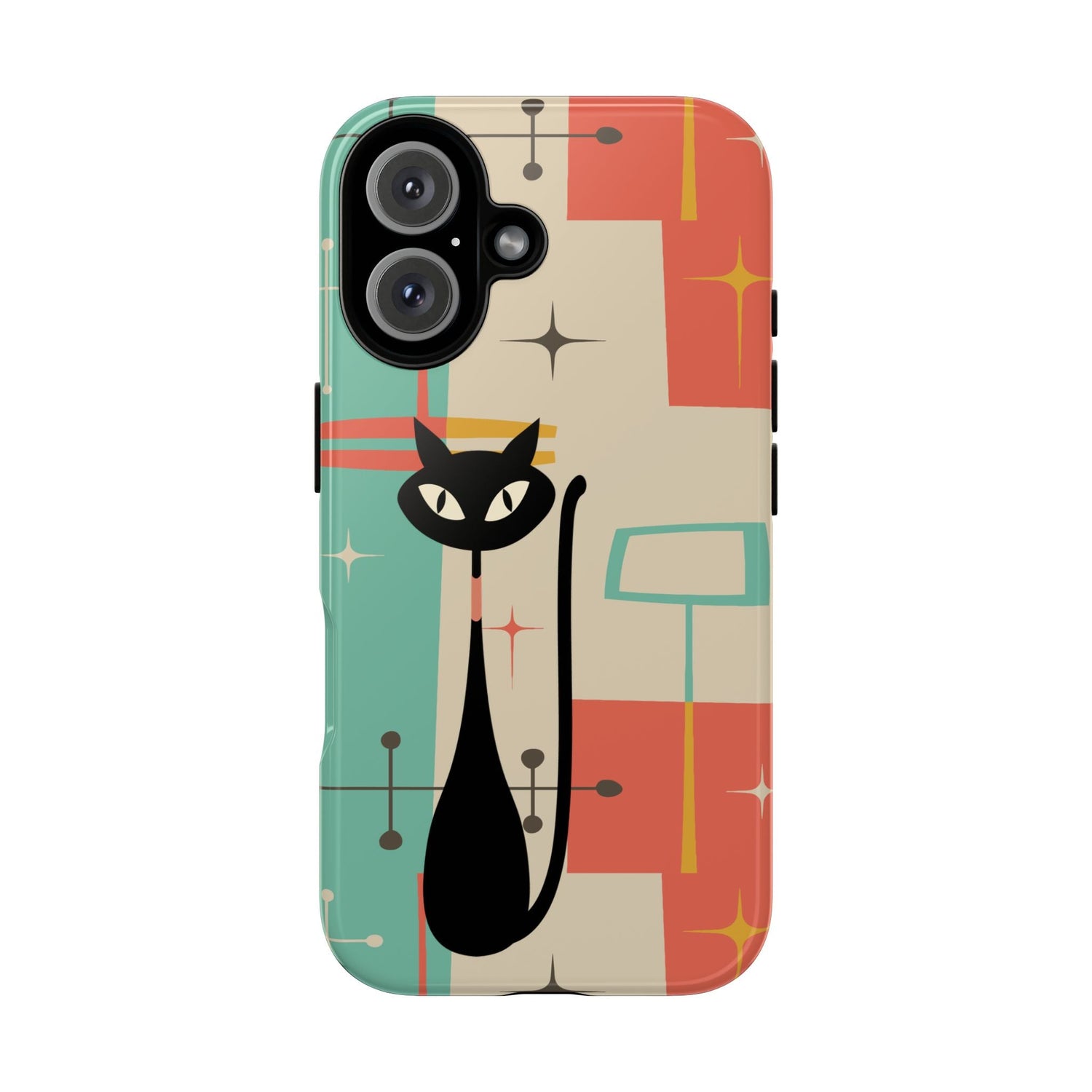 Kate McEnroe New York Atomic Cat Mid Century Modern Pastel iPhone CasePhone Cases29178448124800265721