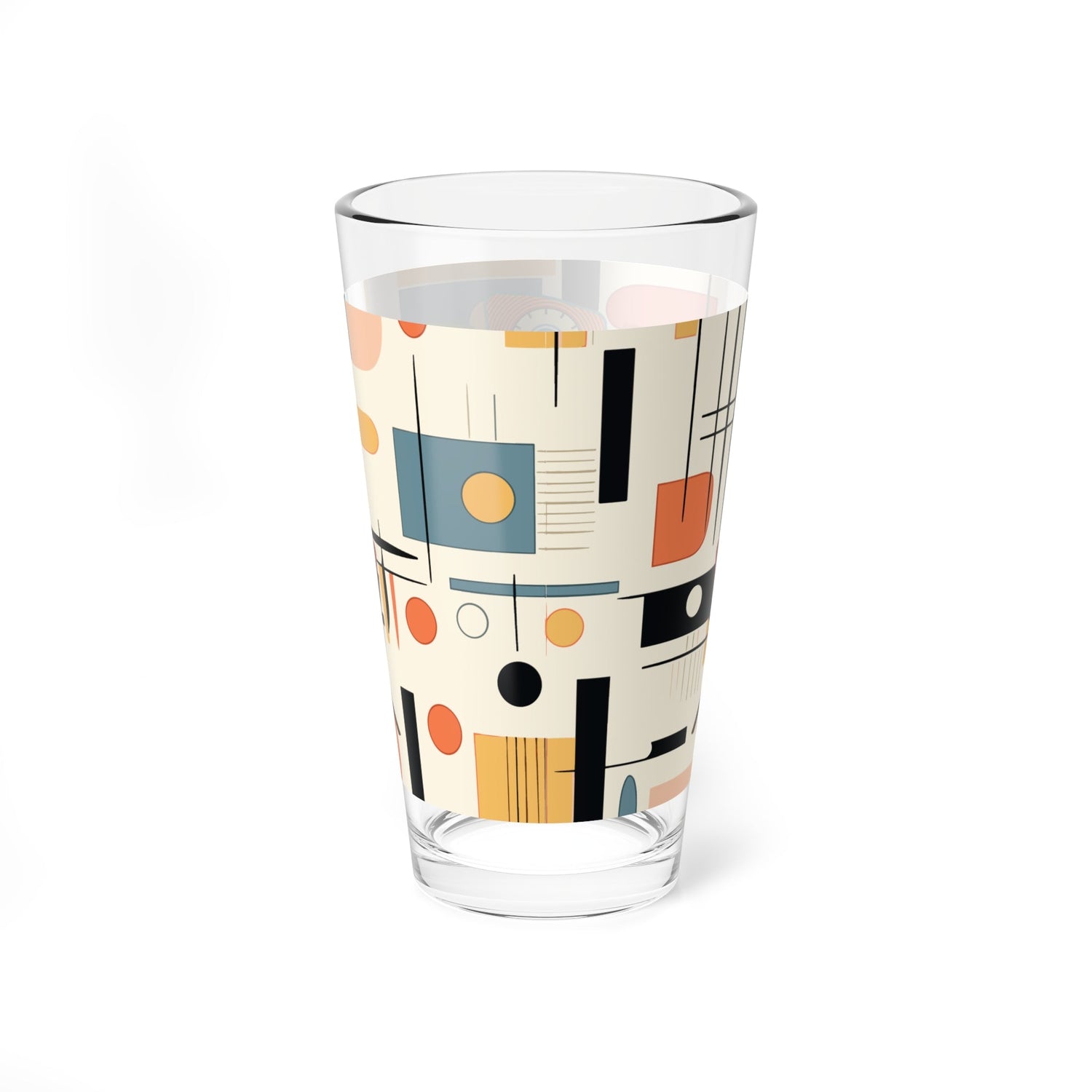 Kate McEnroe New York Atomic Cat Mid Century Modern Pint Glass, Retro Geometric BarwarePint Glasses33752638085993586713