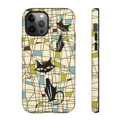 Kate McEnroe New York Atomic Cat Mid Century Modern Retro Chic iPhone CasesPhone Cases19682155165328335028