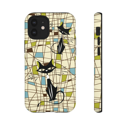 Kate McEnroe New York Atomic Cat Mid Century Modern Retro Chic iPhone CasesPhone Cases29791041868861716643