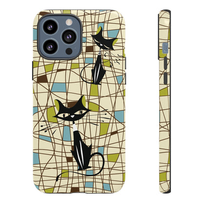 Kate McEnroe New York Atomic Cat Mid Century Modern Retro Chic iPhone CasesPhone Cases35219981841393403798