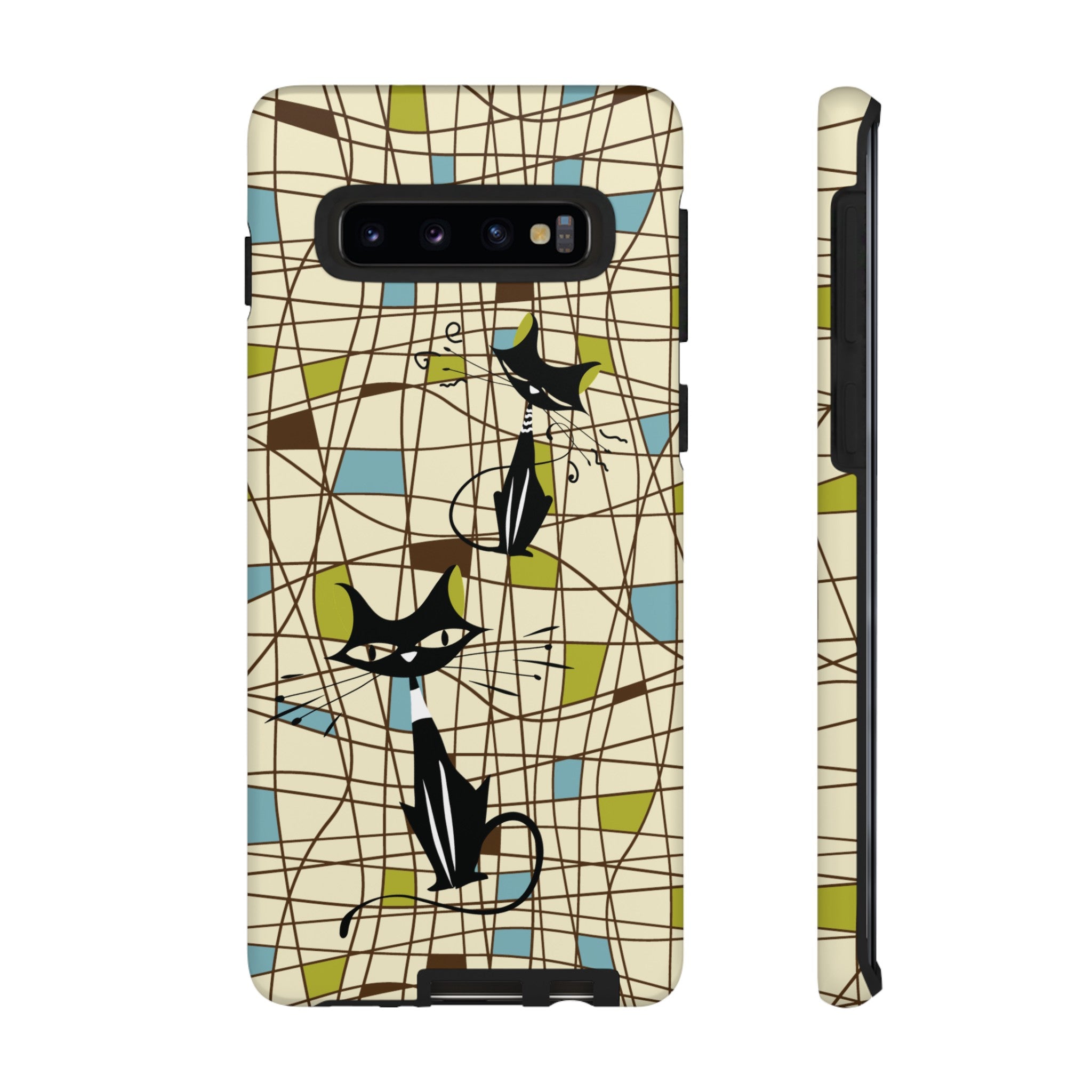 Kate McEnroe New York Atomic Cat Mid Century Modern Retro Chic Samsung Galaxy Phone CasesPhone Cases14435054251818152835