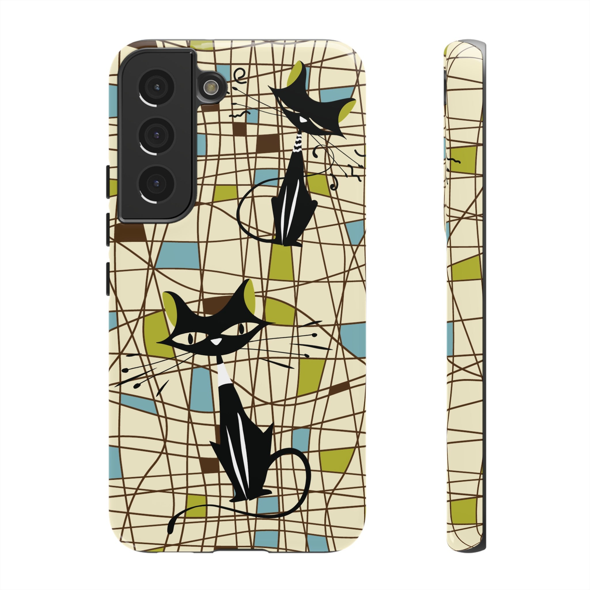Kate McEnroe New York Atomic Cat Mid Century Modern Retro Chic Samsung Galaxy Phone CasesPhone Cases15800603287997587662