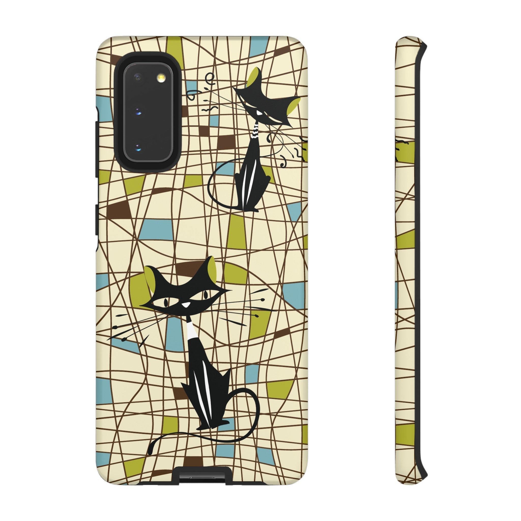 Kate McEnroe New York Atomic Cat Mid Century Modern Retro Chic Samsung Galaxy Phone CasesPhone Cases20640585003179951764