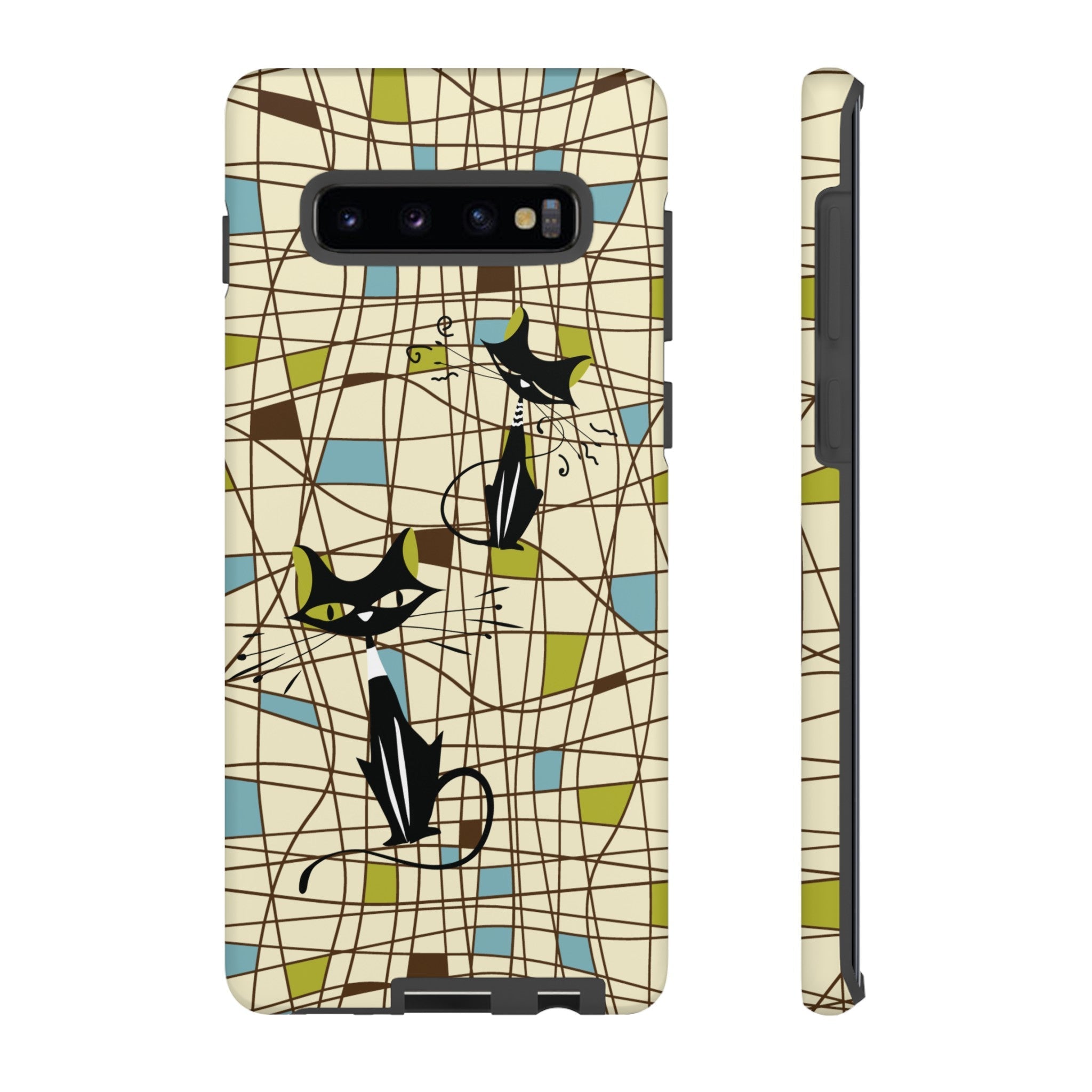 Kate McEnroe New York Atomic Cat Mid Century Modern Retro Chic Samsung Galaxy Phone CasesPhone Cases21941777439916252611