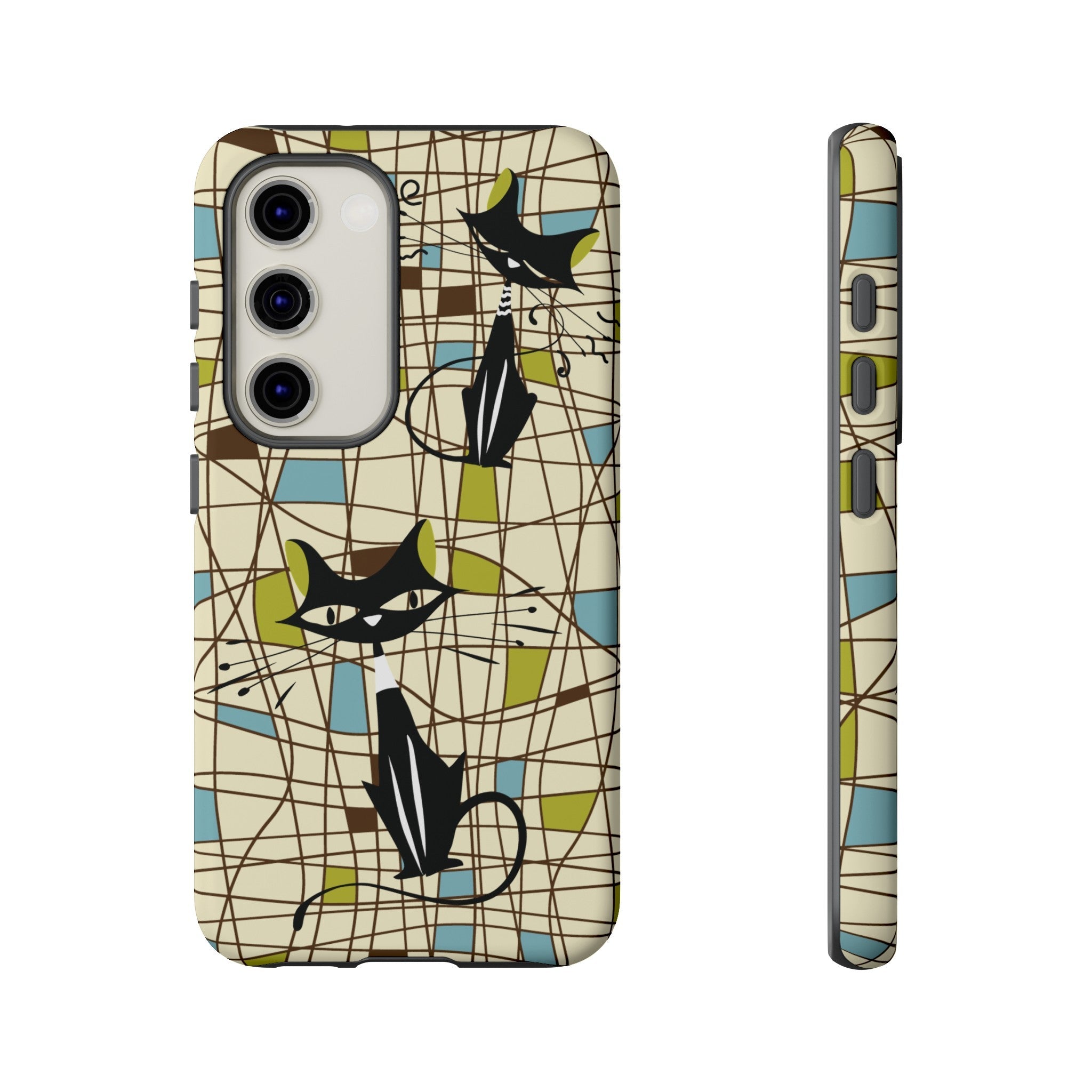 Kate McEnroe New York Atomic Cat Mid Century Modern Retro Chic Samsung Galaxy Phone CasesPhone Cases33853206911359728563