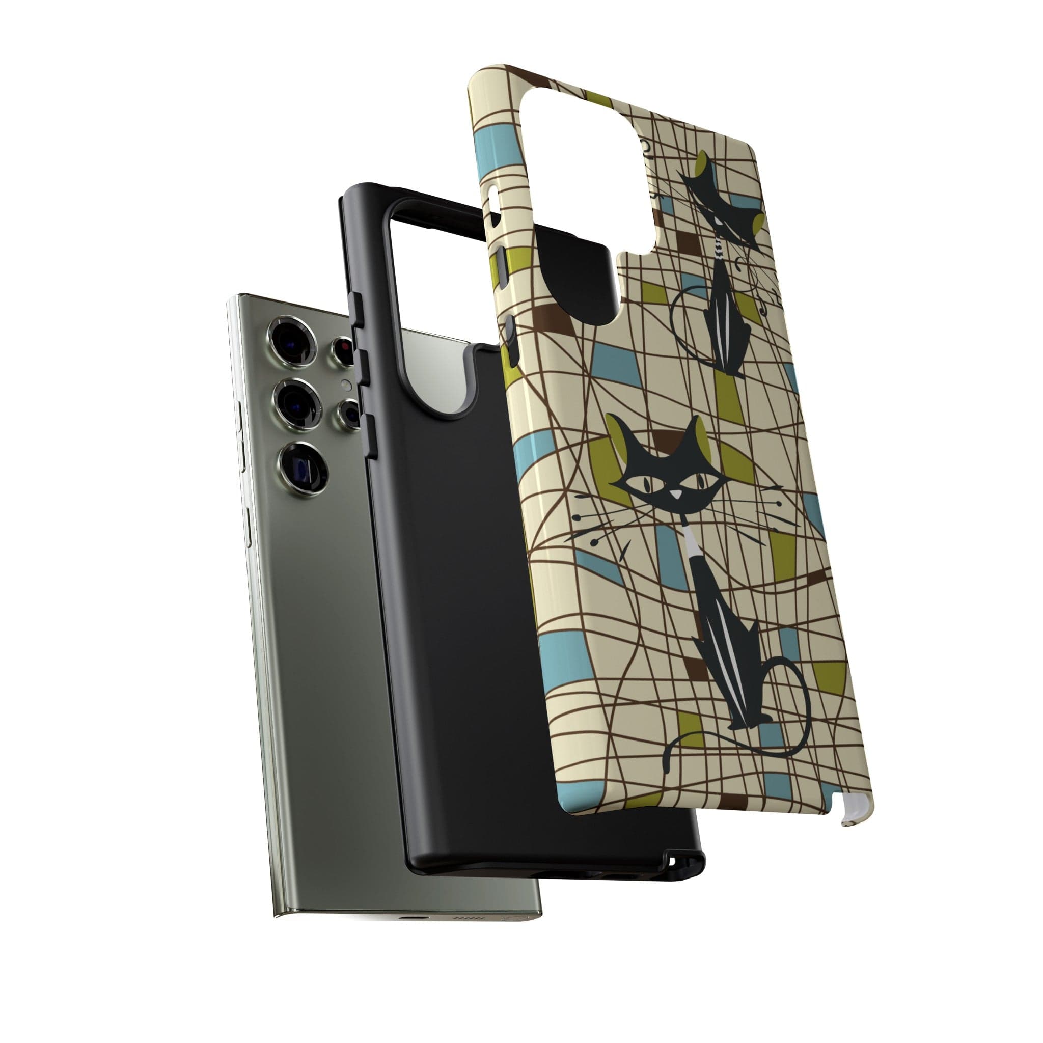 Kate McEnroe New York Atomic Cat Mid Century Modern Retro Chic Samsung Galaxy Phone CasesPhone Cases64571438053108649453