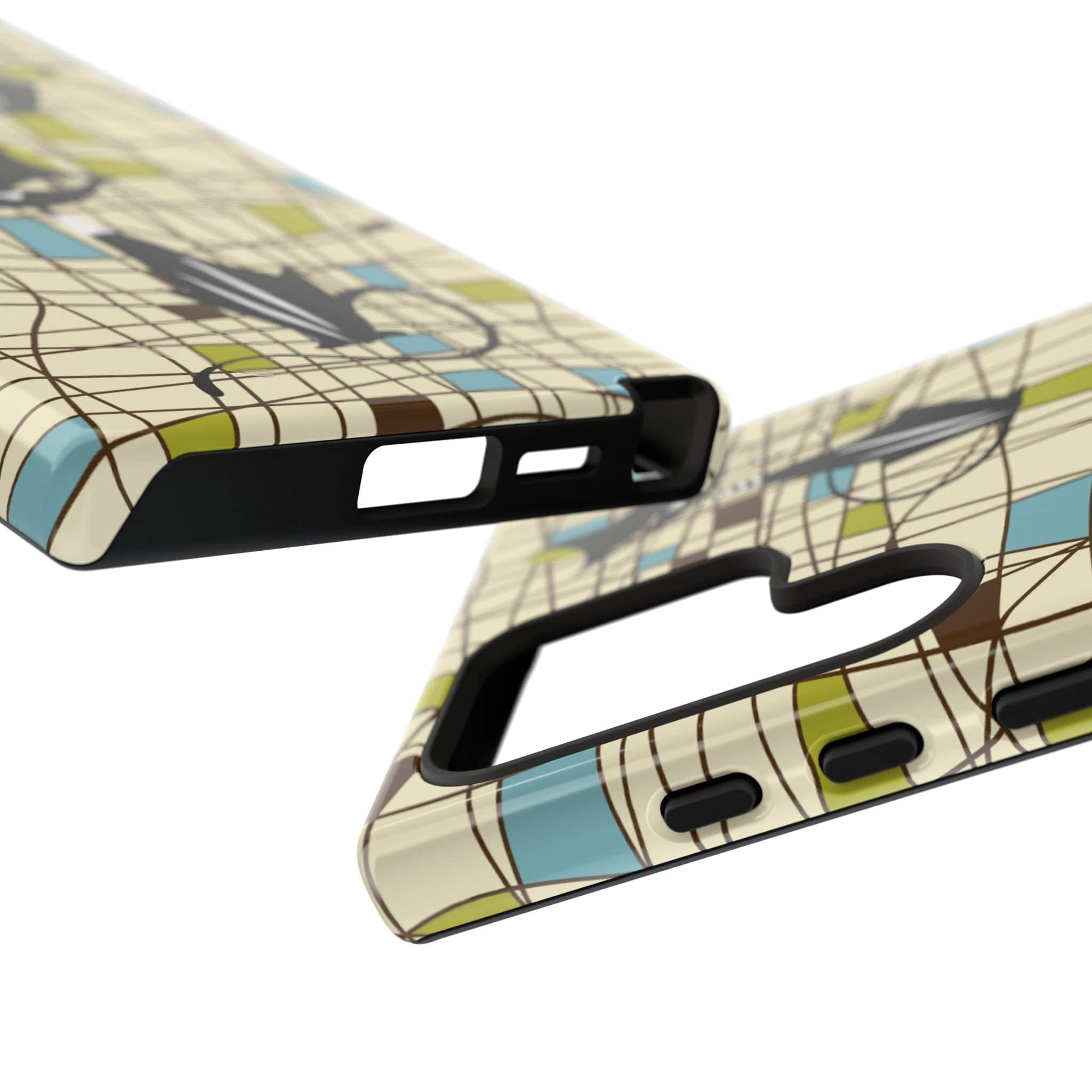 Kate McEnroe New York Atomic Cat Mid Century Modern Retro Chic Samsung Galaxy Phone CasesPhone Cases64571438053108649453