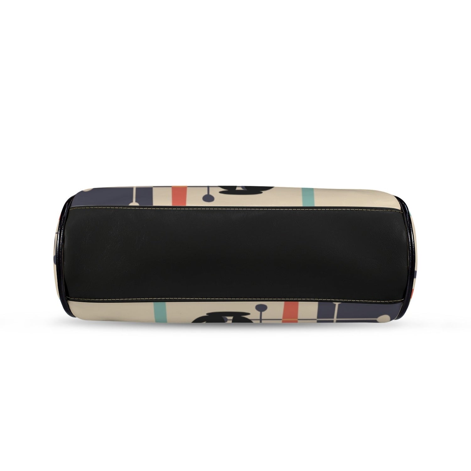 Kate McEnroe New York Atomic Cat Mid Century Modern Retro Kiss Lock Crossbody HandbagCrossbody BagsD3305122