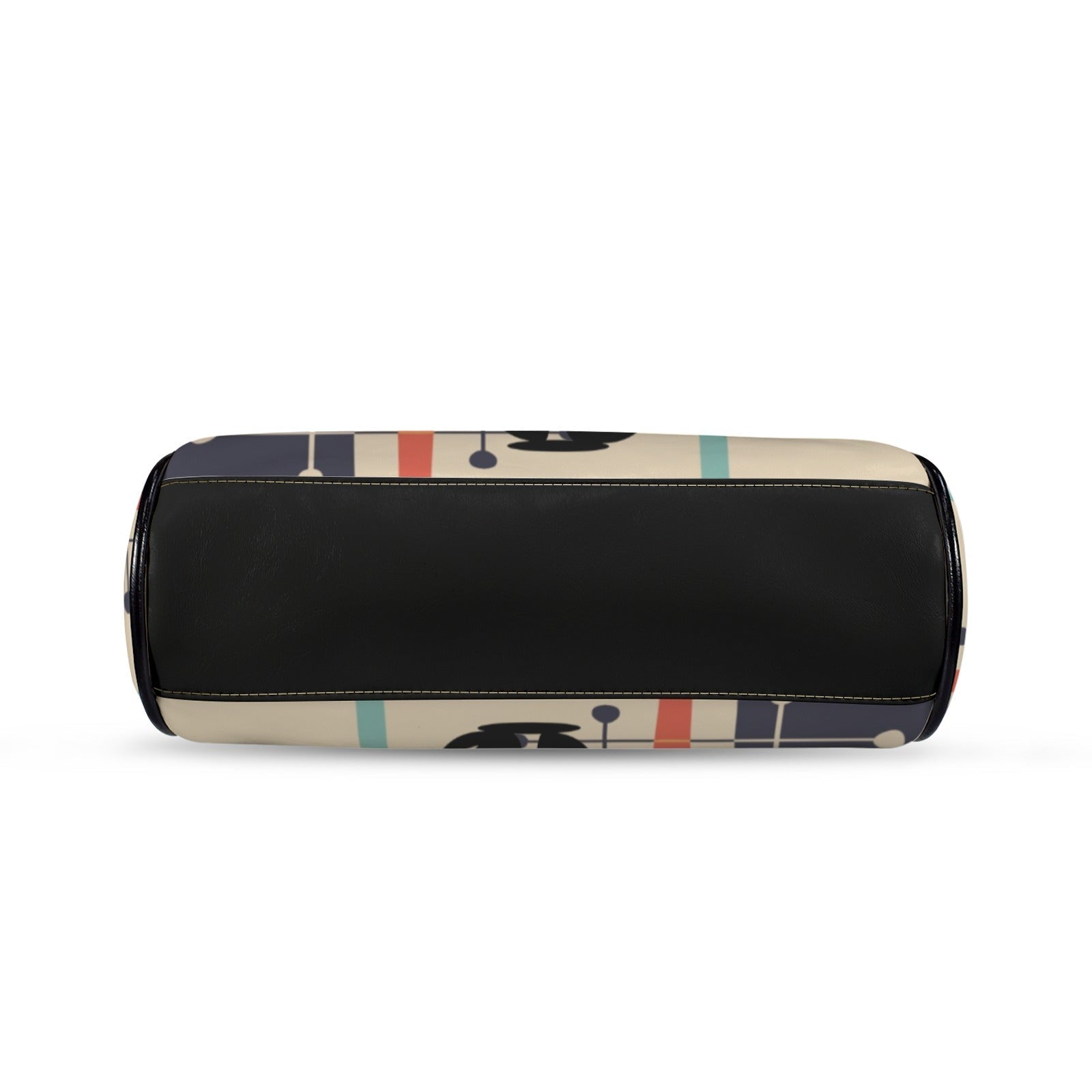 Kate McEnroe New York Atomic Cat Mid Century Modern Retro Kiss Lock Crossbody HandbagCrossbody BagsD3305122
