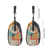 Kate McEnroe New York Atomic Cat Mid Century Modern Retro Kiss Lock Crossbody HandbagCrossbody BagsD3305122
