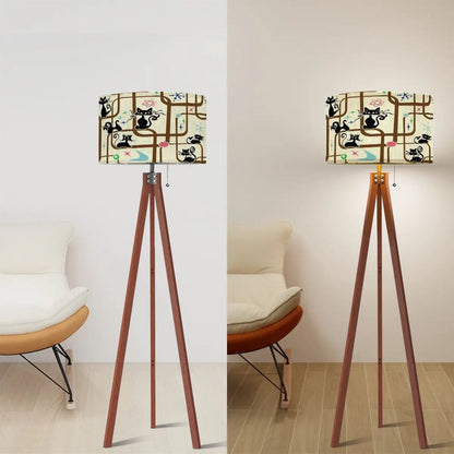 Kate McEnroe New York Atomic Cat Mid Century Modern Retro Tripod Floor LampTripod Floor Lamps6DVV0bk6II
