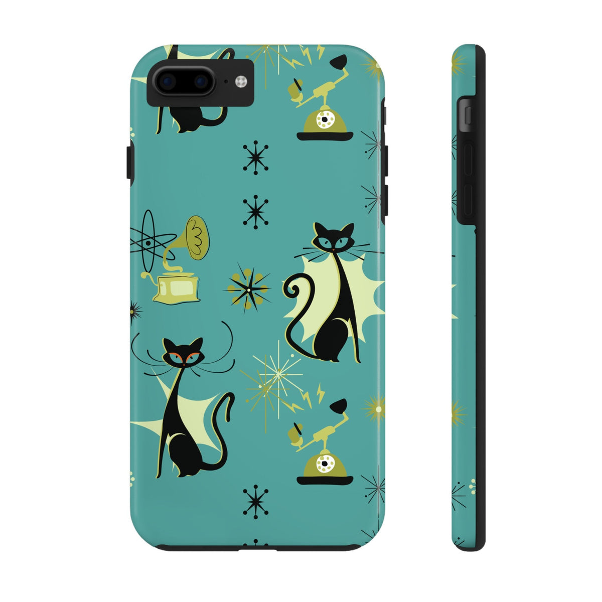 Kate McEnroe New York Atomic Cat Mid Century Modern Retro Vintage Gramophone iPhone CasePhone Cases11552932185763002138
