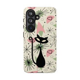 Kate McEnroe New York Atomic Cat Mid Century Modern Samsung Phone CasePhone Cases30096303282123636548