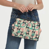 Kate McEnroe New York Atomic Cat Mid Century Modern Starburst Kiss Lock PurseCrossbody BagsD3384964