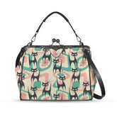 Kate McEnroe New York Atomic Cat Mid Century Modern Starburst Kiss Lock PurseCrossbody BagsD3384964